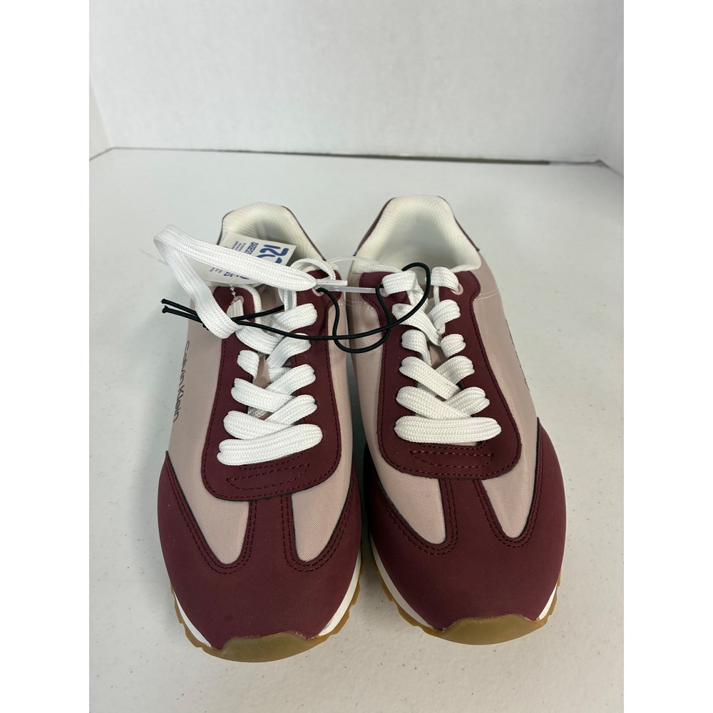 Calvin Klein Ceyda Womens Rose Burgundy Low Top Sneakers KCCEYDA-R Size 8.5 NEW